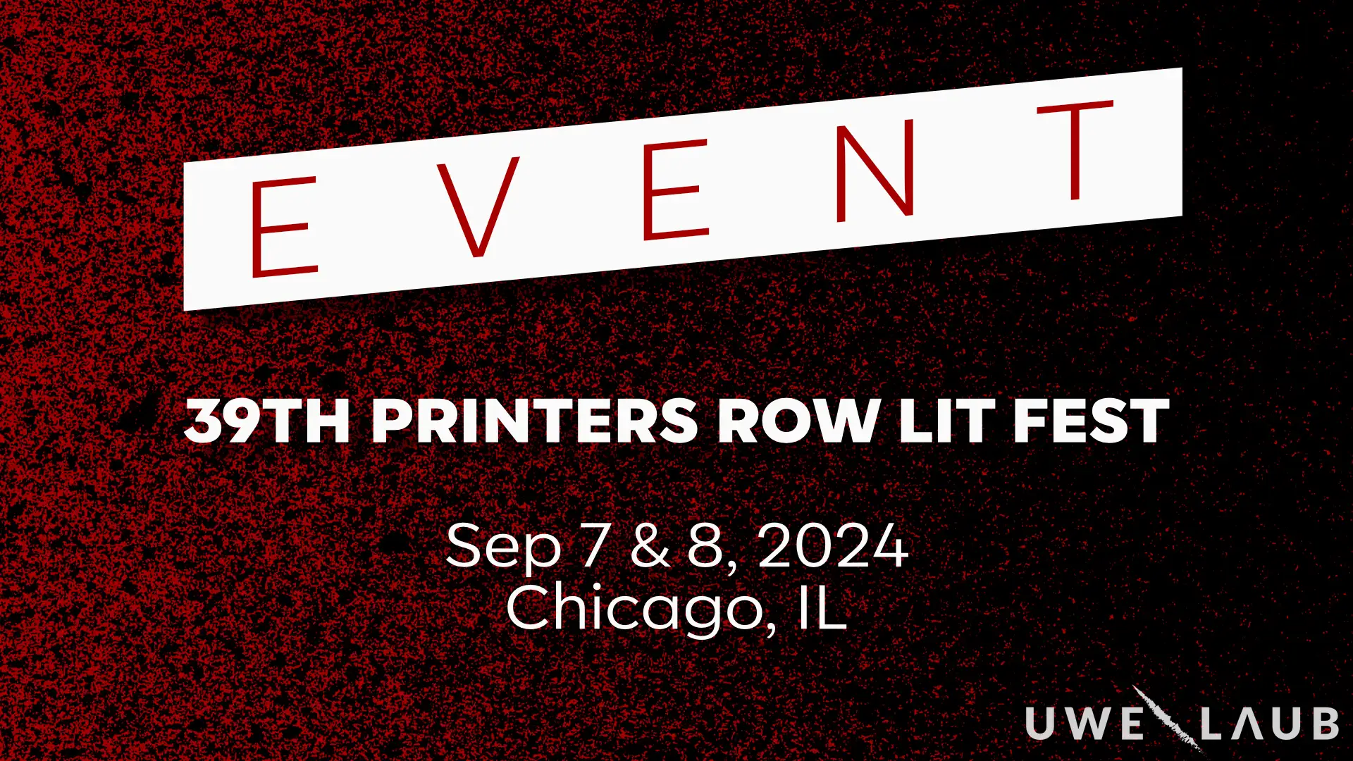 uwe-laub-attending-printers-row-lit-fest-2024-chicago